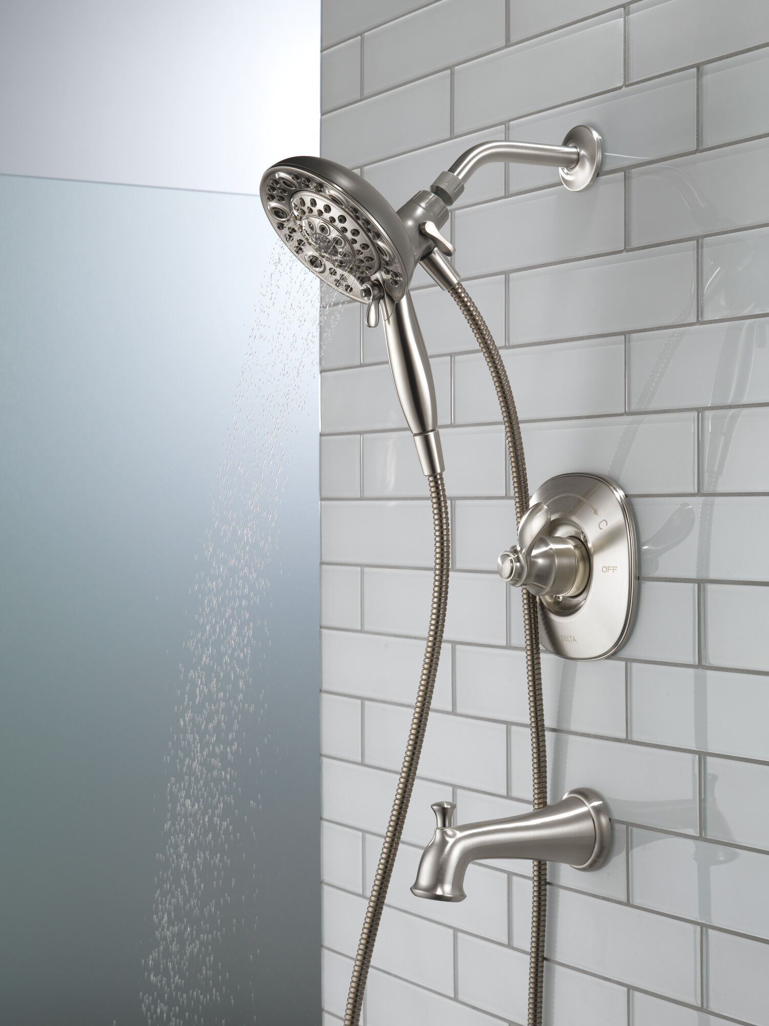 144710-SS-I20 Ванна и душ Monitor® серии 14 с In2ition® Delta Faucet Nura Нержавеющая сталь - Вид №13