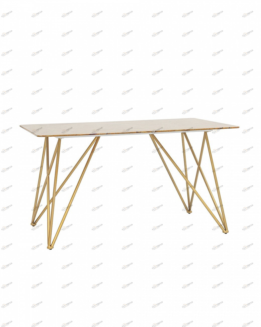 Обеденный стол золотистый 140х90 см "Сакраменто" STOOL GROUP  00-3946098 Золото 