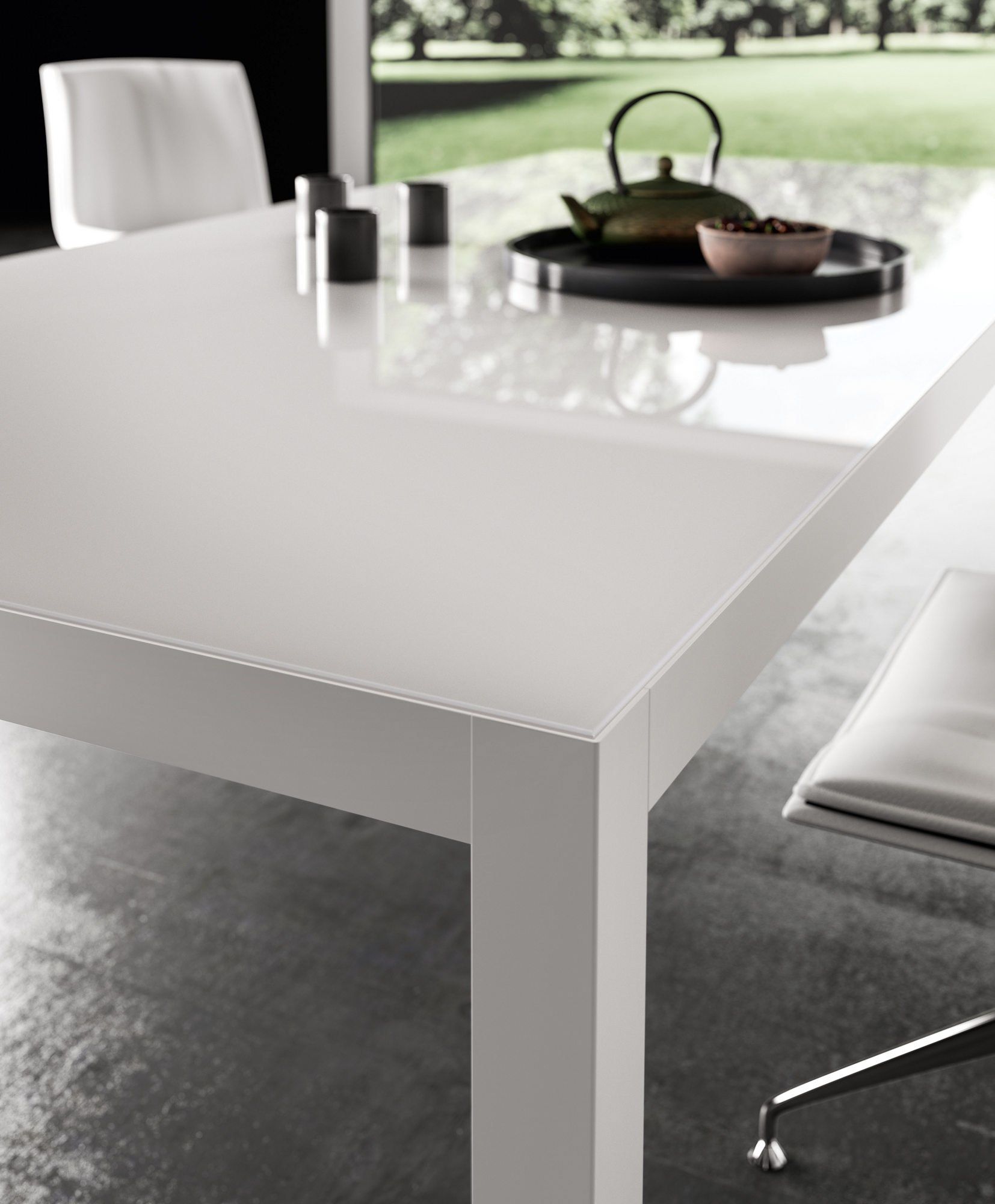 Стол из лакированного стекла About Office Hype ARCH-00105968 - Вид №2