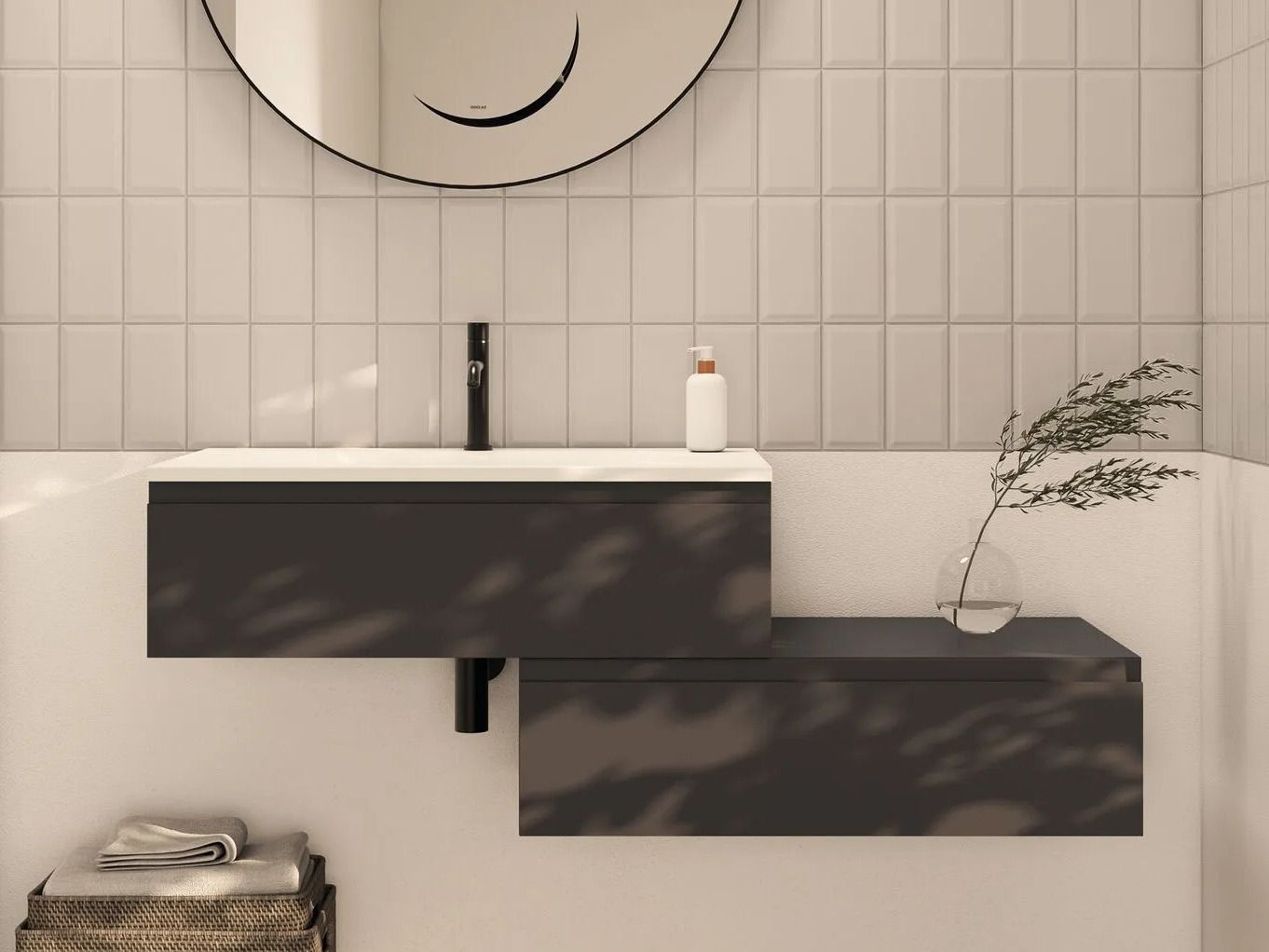 Подвесной шкаф для умывальника со встроенной раковиной Ceramica Globo I Maestri ARCH-00103062 - Вид №1