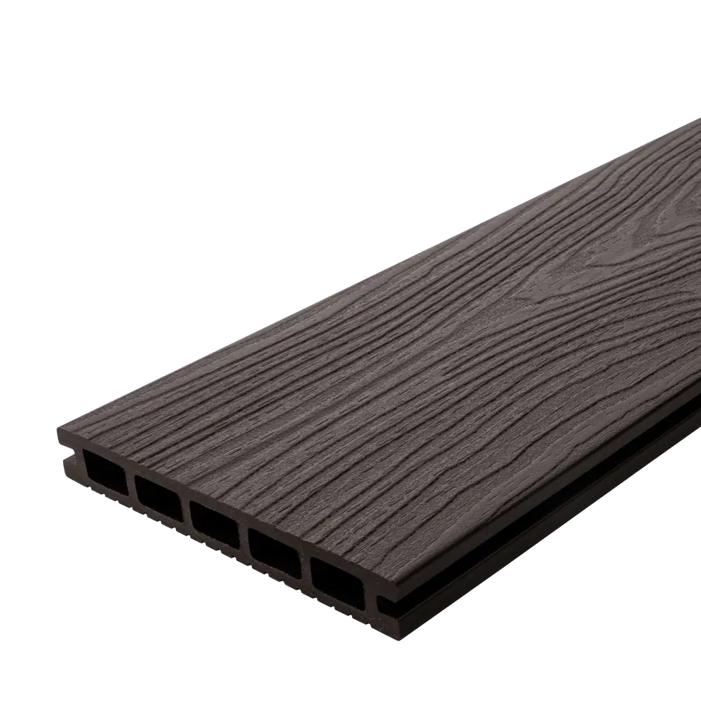 Террасная доска ДПК T-Decks цвет Венге 3000x150x20 мм двусторонний вельвет 0.45 м² STLM-2115835