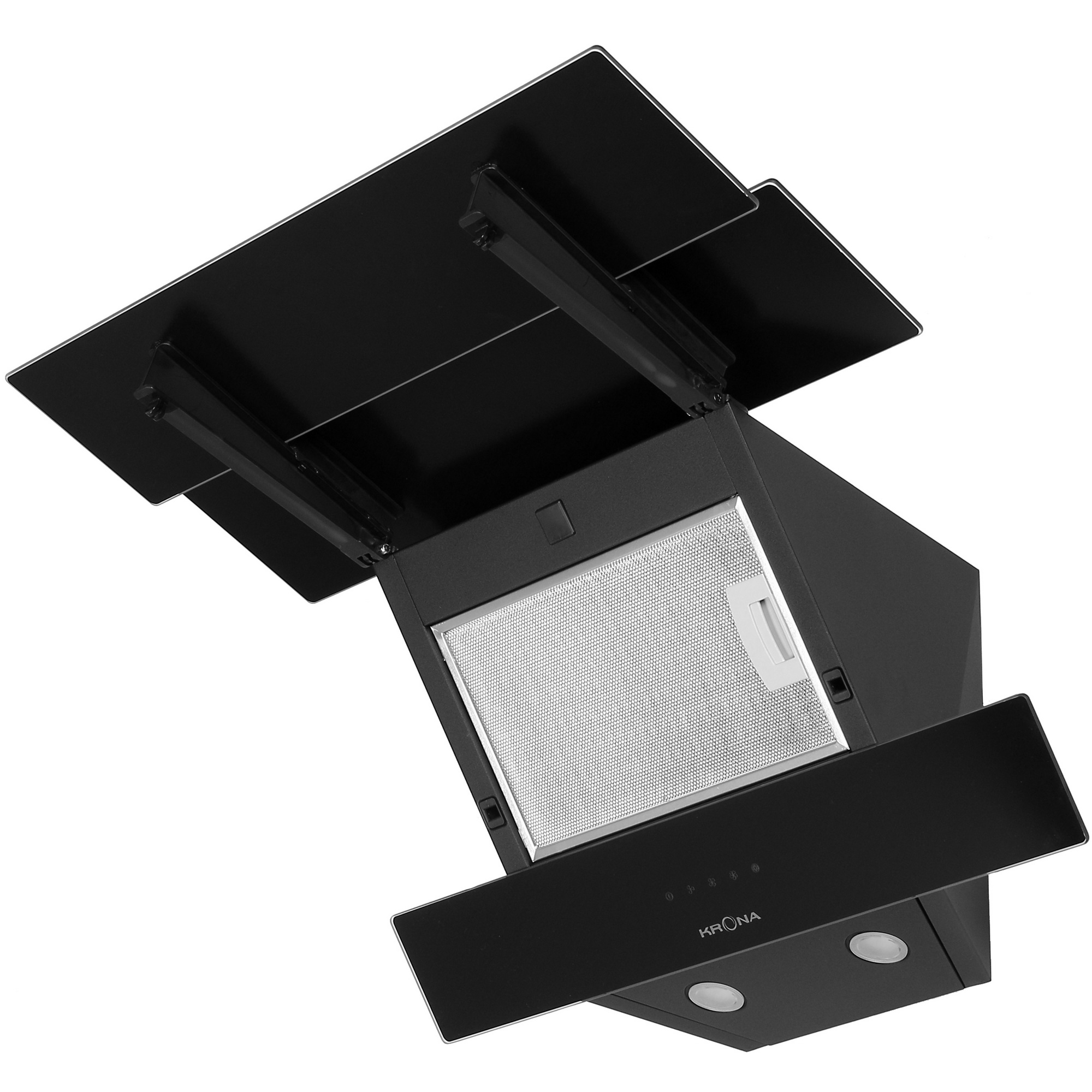 5304625 Вытяжка наклонная KRONA AURORA 600 black S черный/черный STDN-0032500 - Вид №2