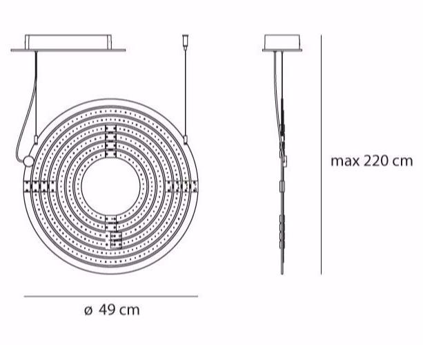 Artemide Подвесной светильник из алюминия Copernico 1608030a / 1608040a - Вид №5
