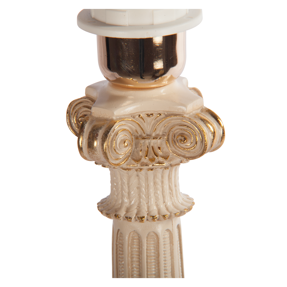 32022,34057 Настольная лампа Колонна Испанская Айвори Тюссо Игуана Беж BOGACHO 4627138210987, 4627138151099 - Вид №2