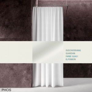 DV-GCS200-180-GUA01 Душевая занавеска Guardian, длина 200 см, ширина 180 см. слоновая кость PHOS