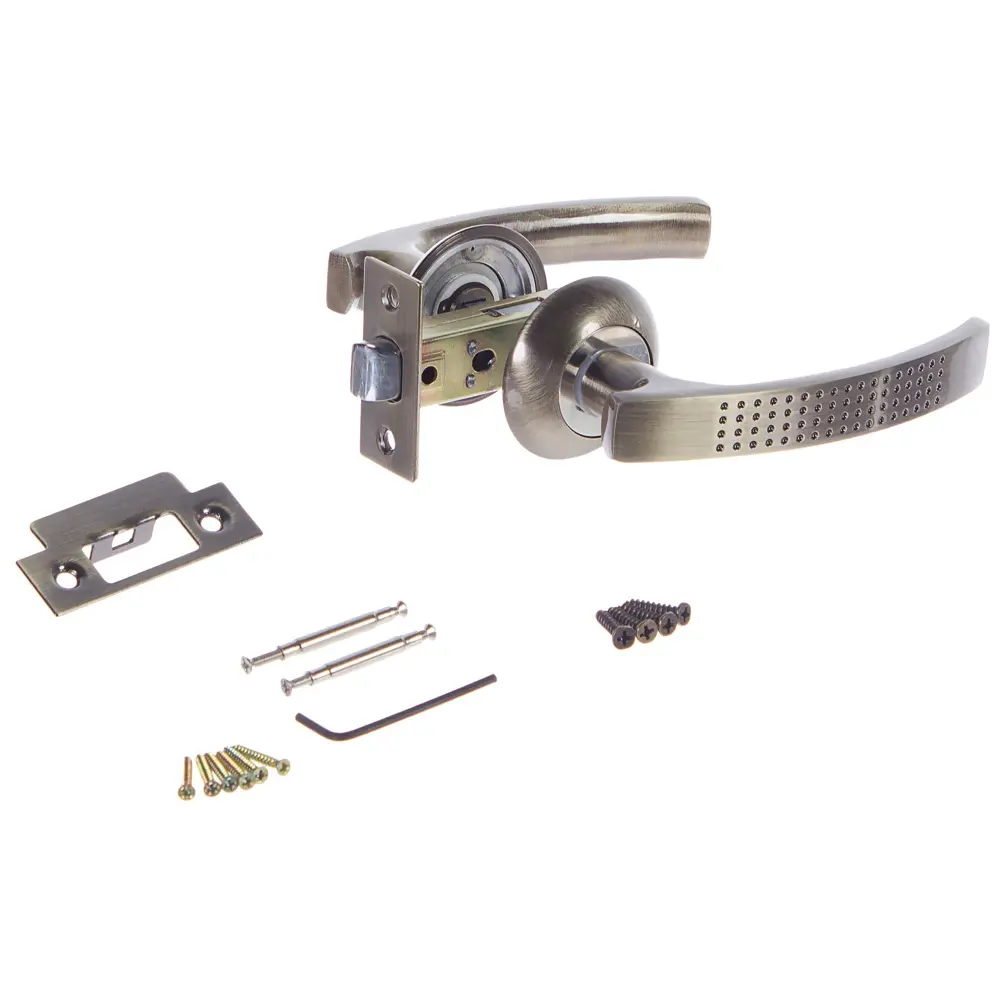 Комплект дверных ручек Фабрика замков 11L 100, цвет античная бронза STLM-2091299 - Вид №2