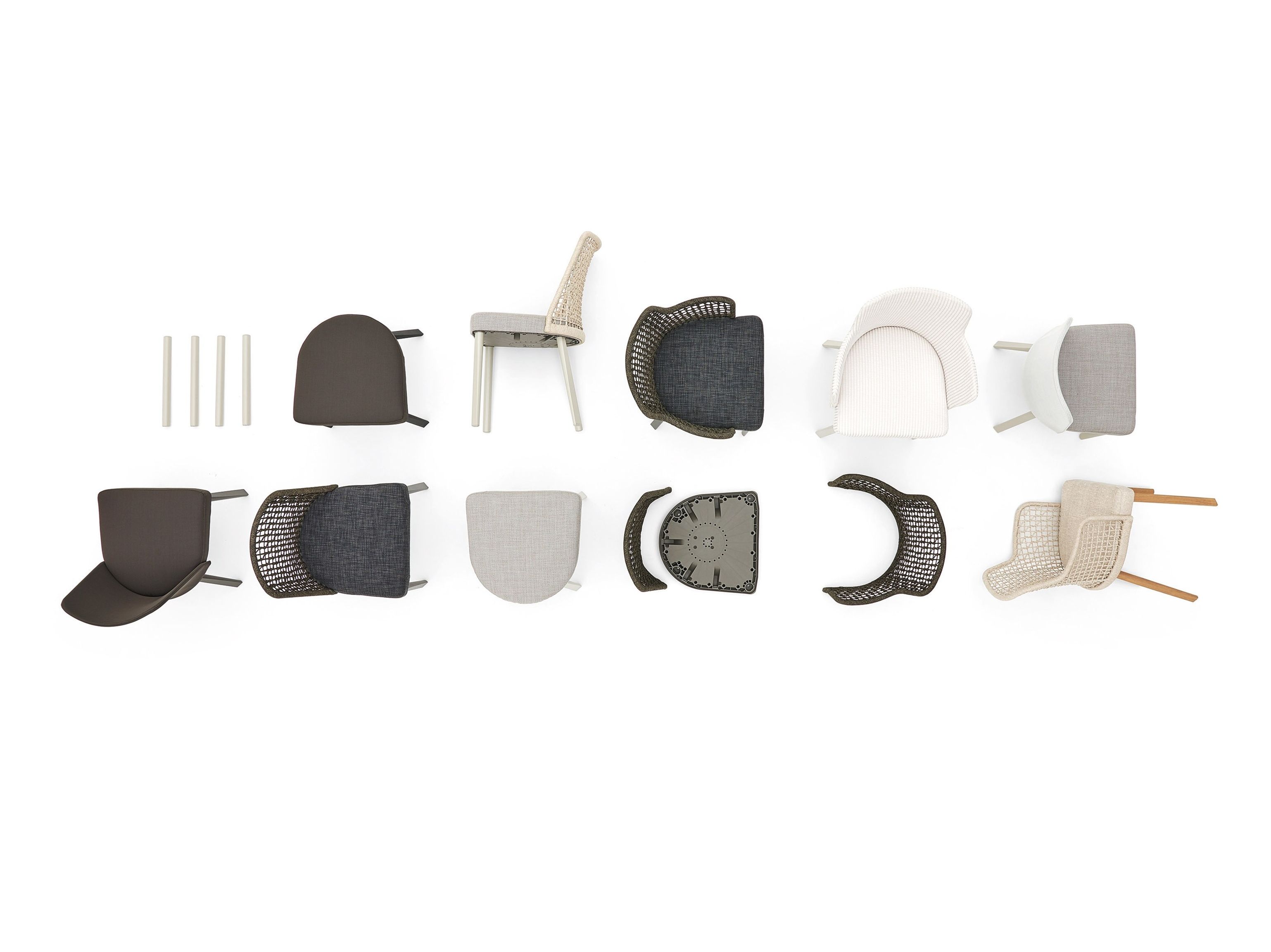 Мягкий тканевый стул с подлокотниками Varaschin EMMA ARCH-00128832 - Вид №5