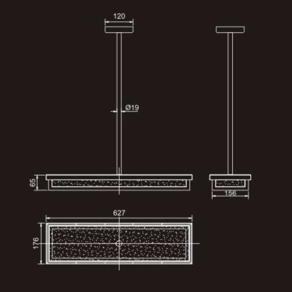Светильник подвесной 17,5х65,5 см черная бронза Candle PR98023L-B dark bronze DELIGHT COLLECTION ДИЗАЙНЕРСКИЕ 00-3882303 Бронза;прозрачный  - Вид №2