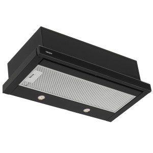 9940346 Вытяжка телескопическая Akpo WK-7 Light eco twin glass II черный/черный