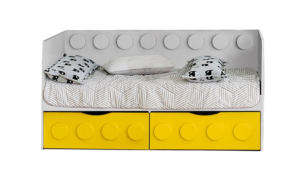 Детский диван-кровать с 2 ящиками "Бэтмен" МАНДАРИН ЛЕГОЛЕНД 178721 Серый Santreyd  - Вид №2