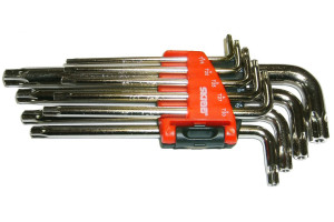 16384652 Набор ключей TORX Т15-Т55 9 пр. длинные 44712 SKRAB