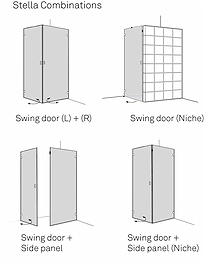 686181 Душевая дверь IFO Stella, дверь IFO Stella 900 левая - Вид №4