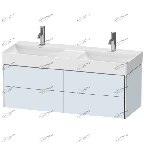 XS416409797 XSquare Тумбочка подвесная Светло-голубой шелковисто-матовый лак Duravit