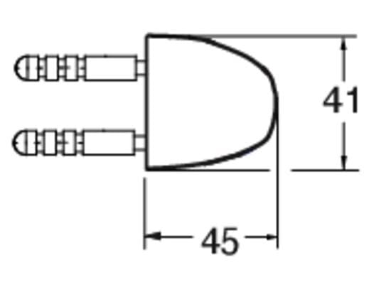 Держатель для ручного душа с водоотводом CRISTINA Rubinetterie дополнения для душа / ванны / умывальника-Shower &amp ARCH-00036918 - Вид №2
