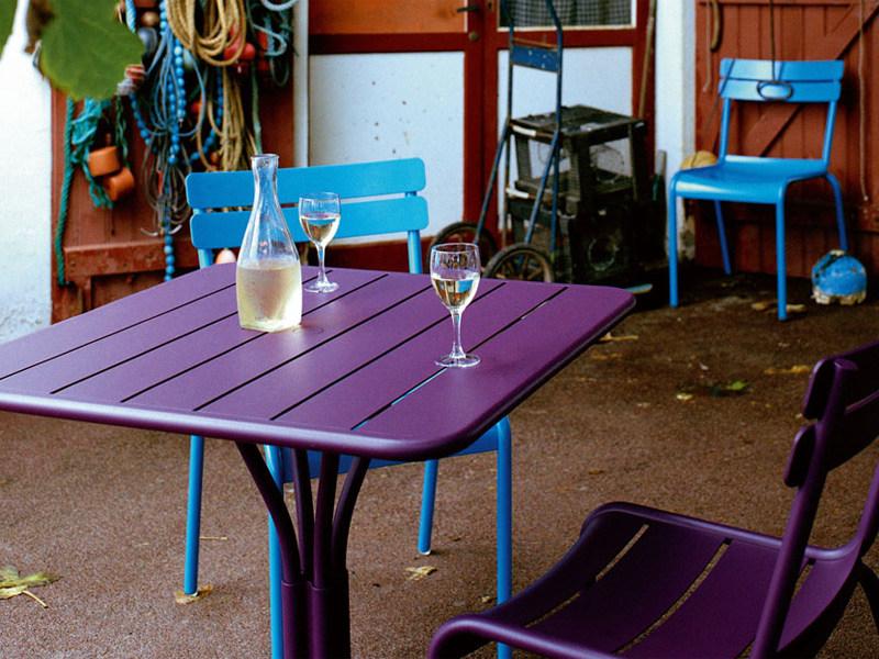 Fermob Квадратный алюминиевый садовый стол Luxembourg 4134 - 4138 - 4139 - Вид №5