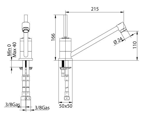 1673200000 Смеситель Bandini Coco Santreyd - Вид №1