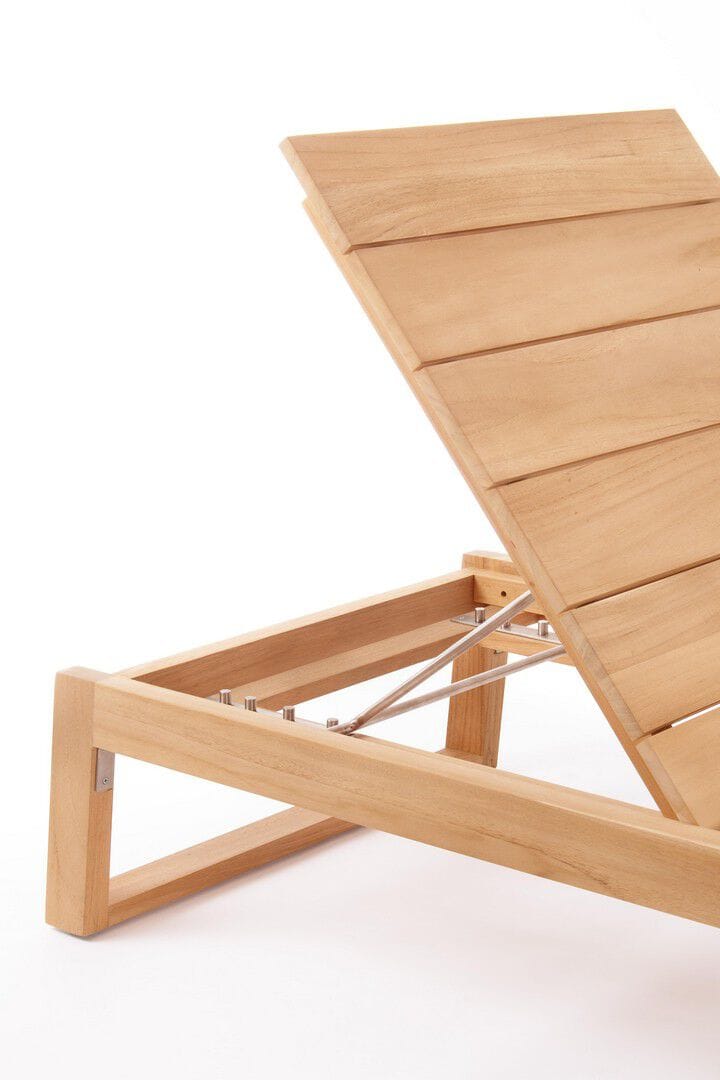 Садовая кровать с откидной спинкой из тикового дерева BIZZOTTO JEREMY ARCH-00131921 - Вид №6