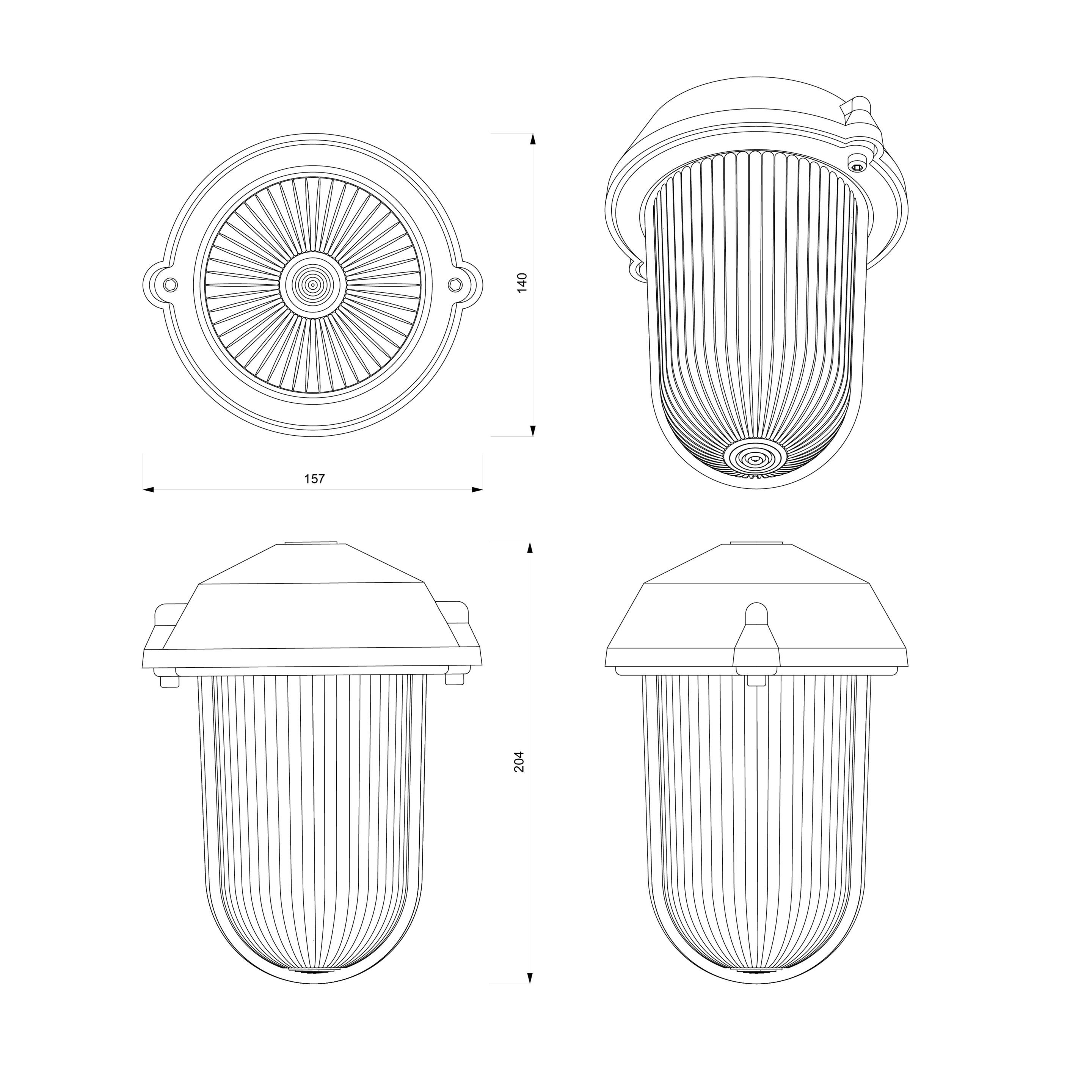 Алюминиевый подвесной светильник Genuit Corten ARCH-00110462 - Вид №8