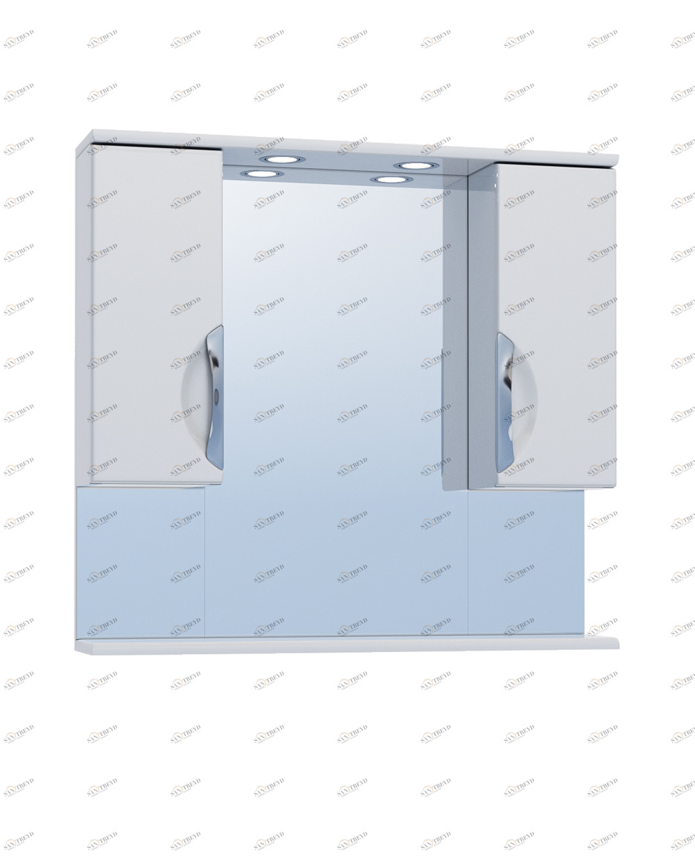 Зеркало Callao 800 (со спотом)800⨉160⨉700 мм белый VIGO sun-id-665109