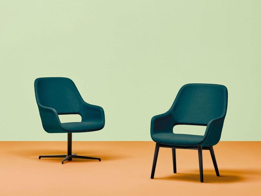 Pedrali Поворотное тканевое кресло с подлокотниками Babila 2789 - Вид №2