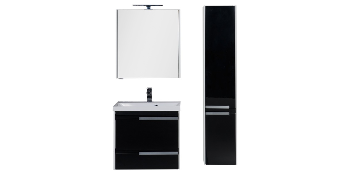 Комплект мебели Aquanet Тиволи 70 черный 00180569 - Вид №1