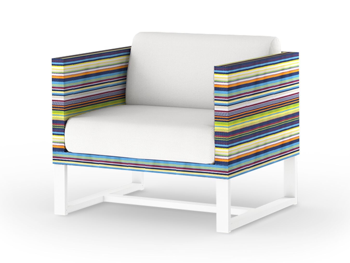 Тканевое садовое кресло с подлокотниками MAMAGREEN Stripe ARCH-00039694