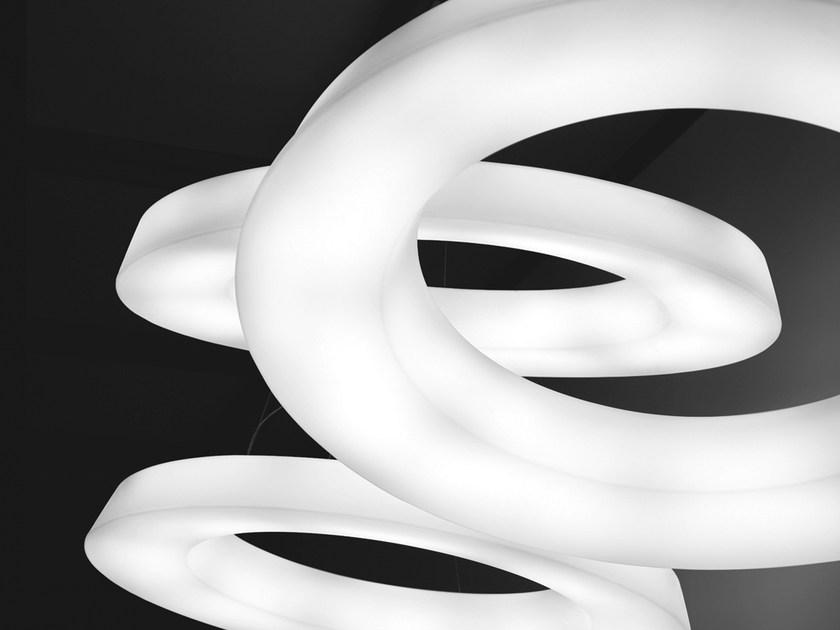 Martinelli Luce Светодиодный подвесной светильник из полиэтилена с диммером Circular pol 2057 - Вид №2