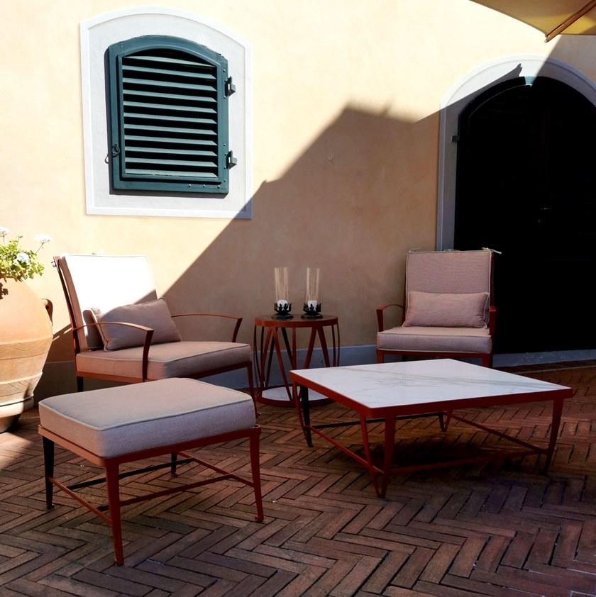 OFFICINACIANI Садовое кресло из кованого железа с подлокотниками Zig zag Gf4023ac - Вид №2