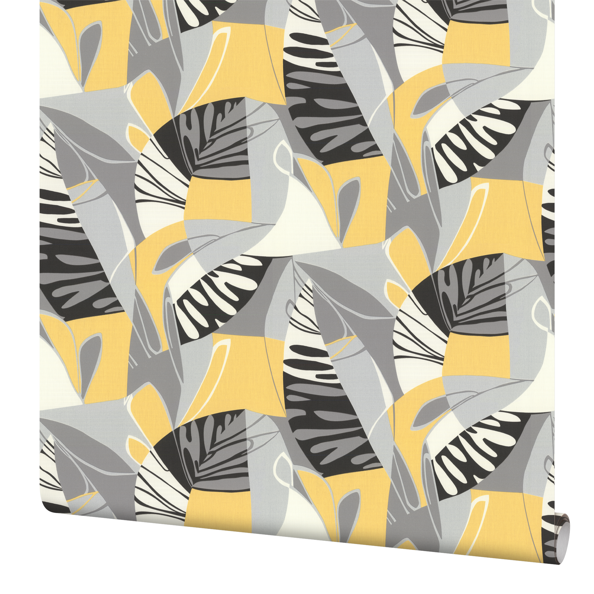 ПАЛИТРА Polynesia - флизелиновые обои с тропическим узором для гостиной 85633442 STLM-0064746