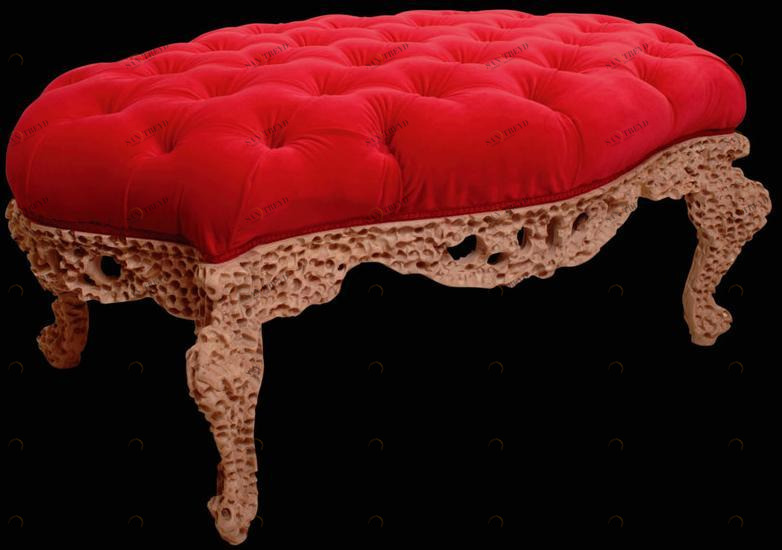 Mirabili Прямоугольный стеганый пуф из бархата Mirabili arte d'abitare sun-id-1467129