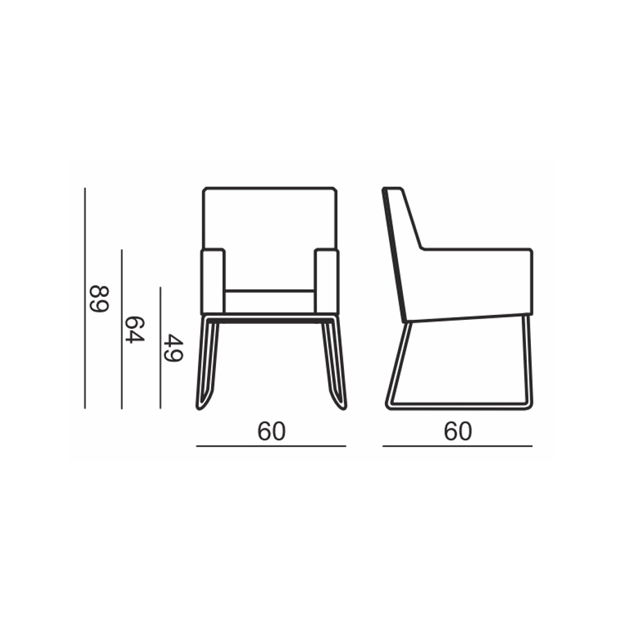 Кресло Clark, черное Sits S1127 - Вид №6