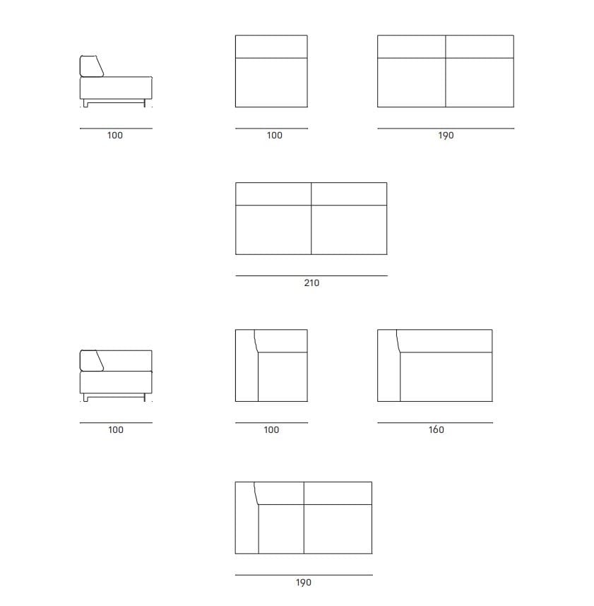 Съемный диван Living Divani Metro2 ARCH-00049440 - Вид №9