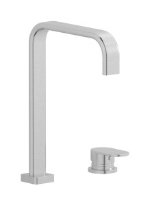 Смеситель для раковины на 2 отверстия. WE ARE IB sb392cc Brushed Nickel Superbox