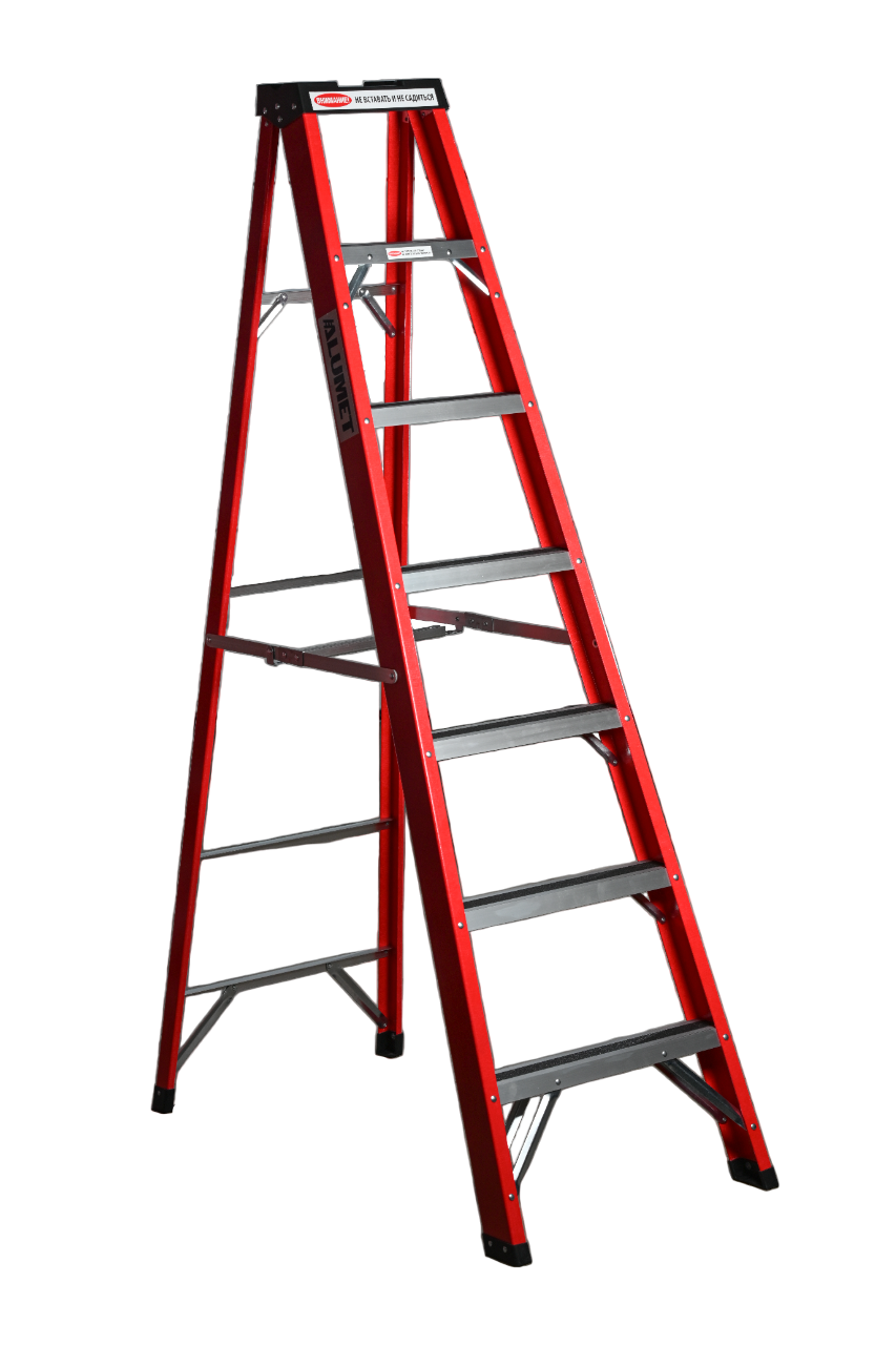 Стремянка SF 1006 стеклопластиковая 6 ступеней, Alumet, с органайзером  - Вид №5