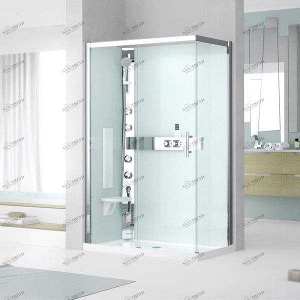 Novellini. Душевая кабина 100x70 A100x70 HYDROMASSAGE с низким душевым поддоном GLAX 3 GL3A107SM11KGL3A107DM11K