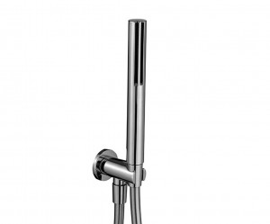 8051  Душевой наборручная лейка SUN шланговое подсоединение с держателем для ручной лейки круглая розетка гибкий шланг 150 см ПВХ впуск 1/2'' Fantini Rubinetti ДУШЕВЫЕ СТОЙКИ