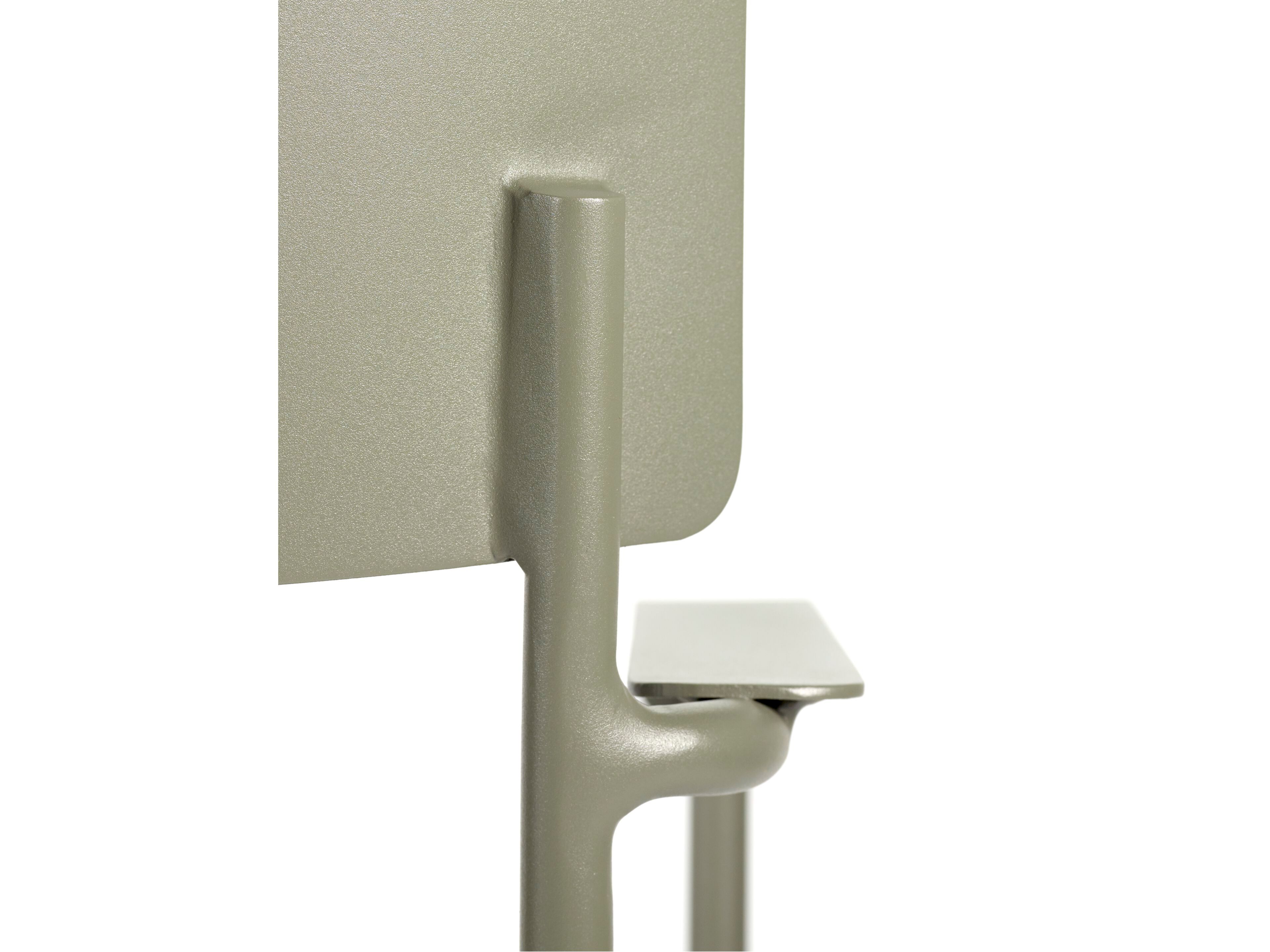 Алюминиевый стул с порошковым покрытием с подлокотниками Serax август ARCH-00023556 - Вид №3