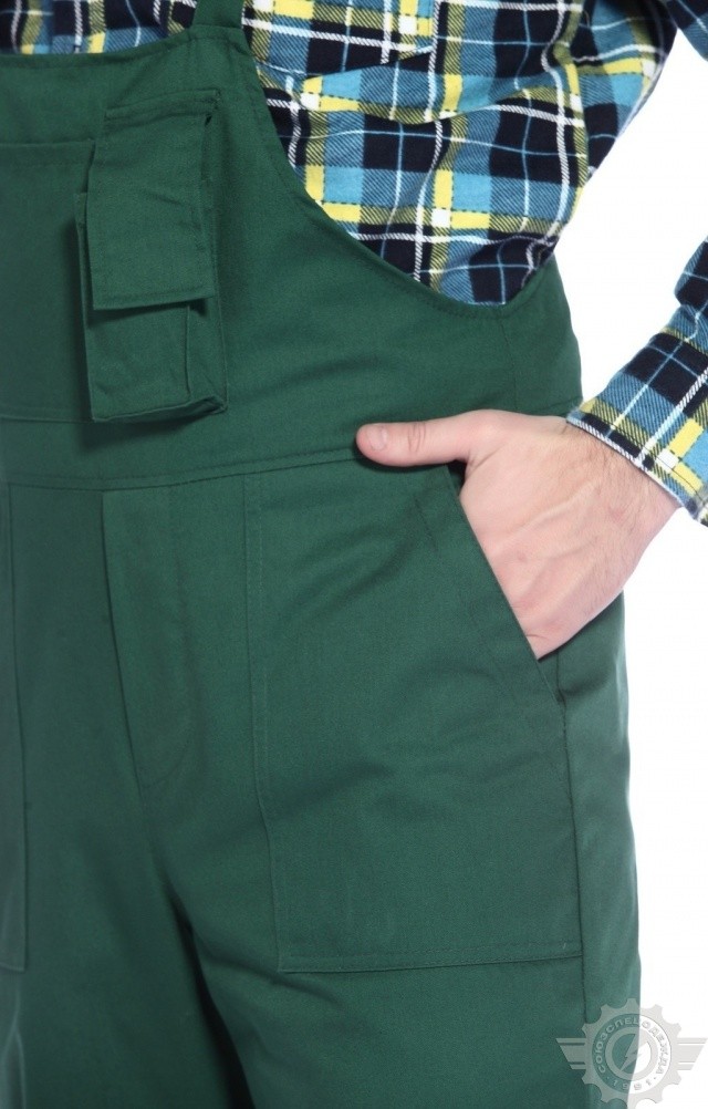 5022585 Полукомбинезон "Эксперт-2" зеленый  Летняя спецодежда  размер 64-66/182-188  - Вид №8