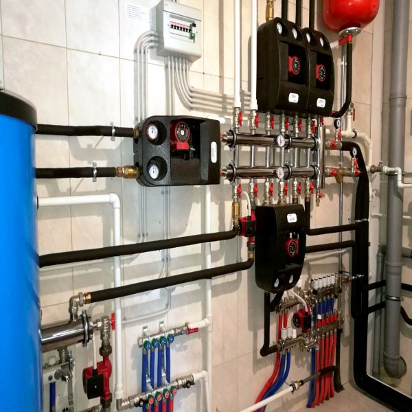 Купить Распределительный коллектор с гидрострелкой 60 кВт, 2+1 контур Прокситерм GSK2521 - Вид №8