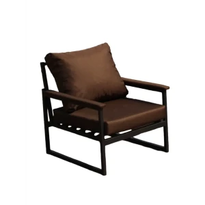 91921946 Кресло садовое Estente Stur 65 см x 78 см x 73 см металл коричневый STLM-1524054