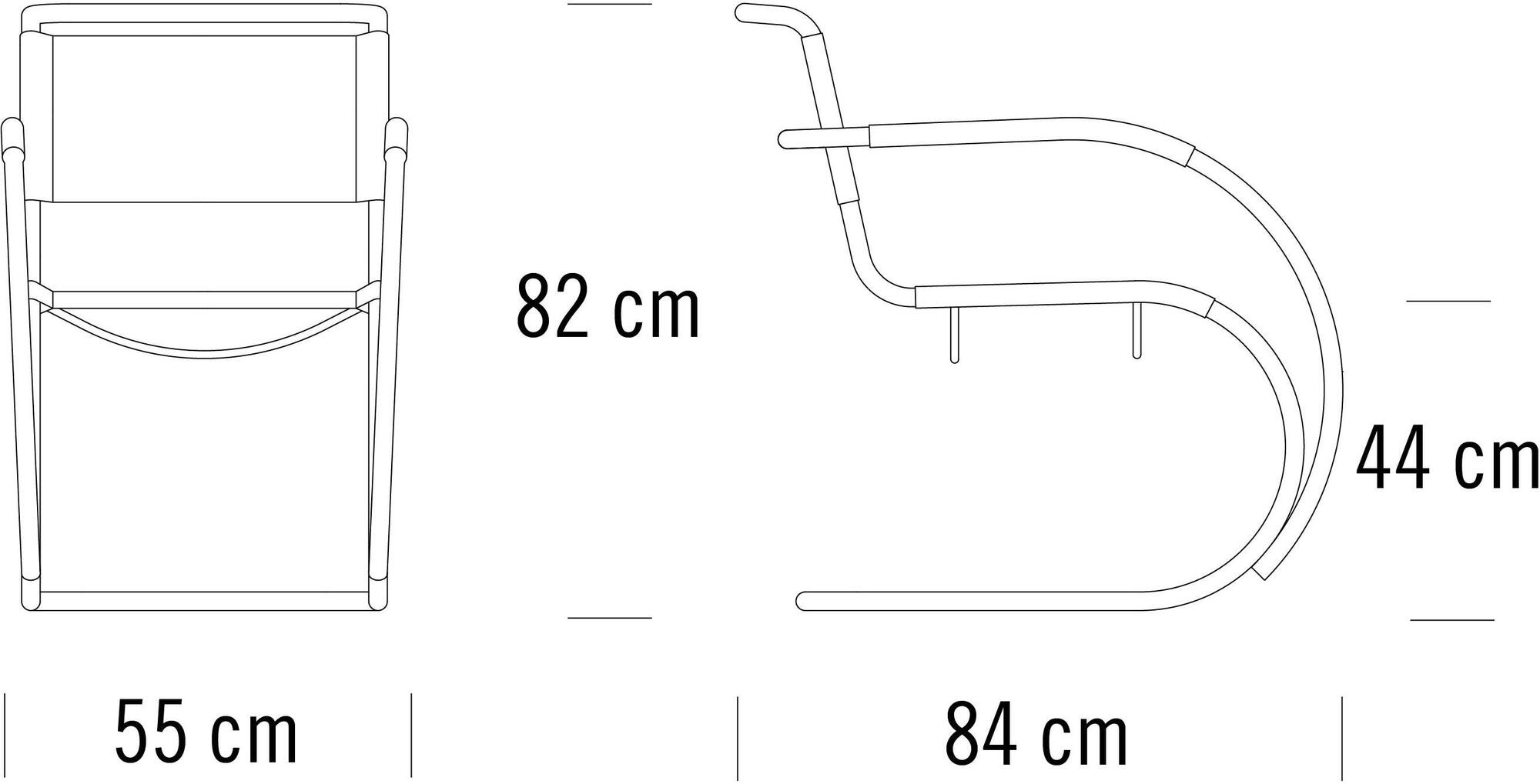 Thonet Консольное кресло из кожи S 533 sun-id-1445392 - Вид №6