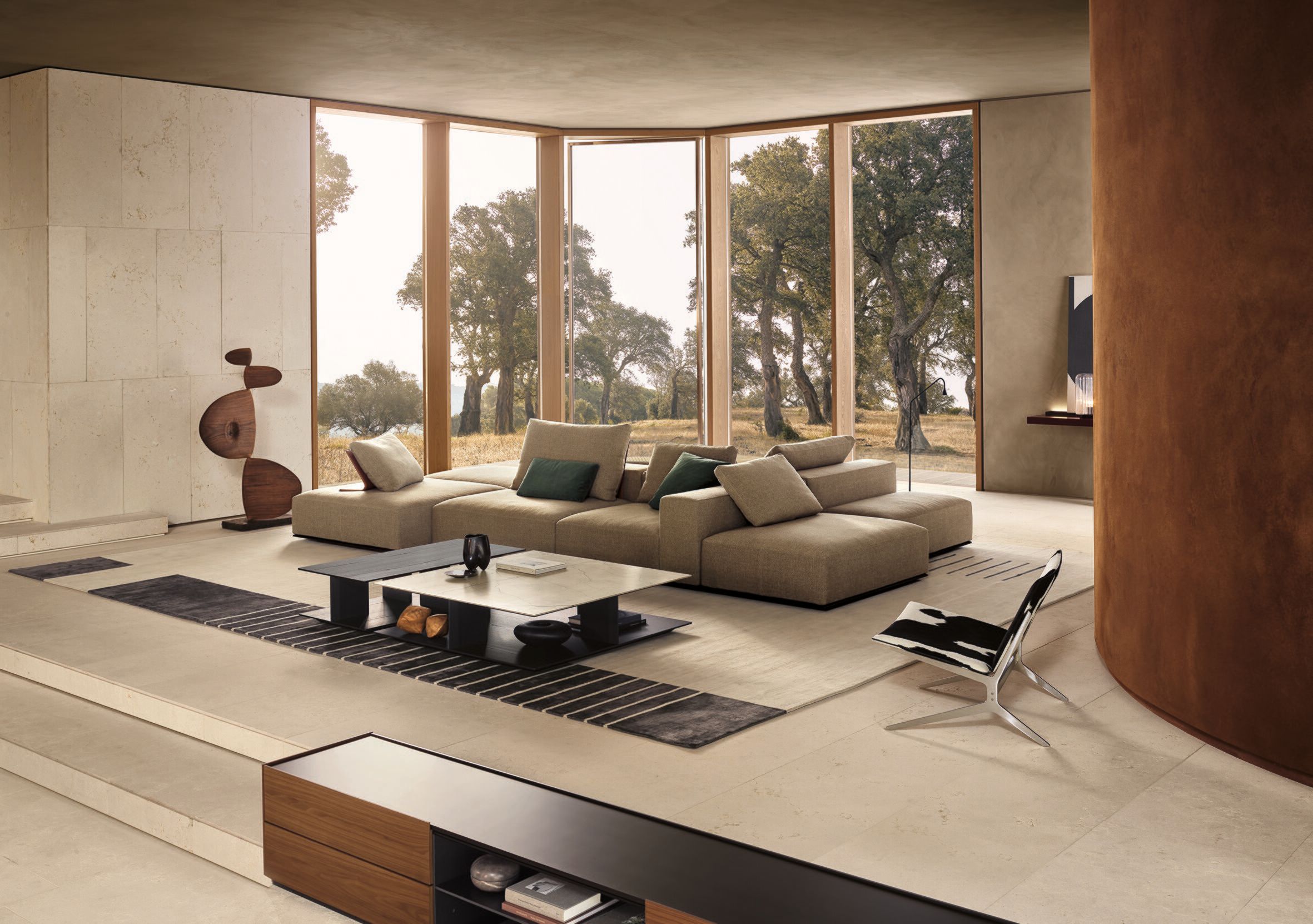 Ковер ручной работы из ткани Poliform TRATTO ARCH-00011171