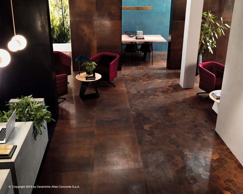 Atlas Concorde Белая плитка для стен с эффектом металла Blaze sun-id-1480586 - Вид №56