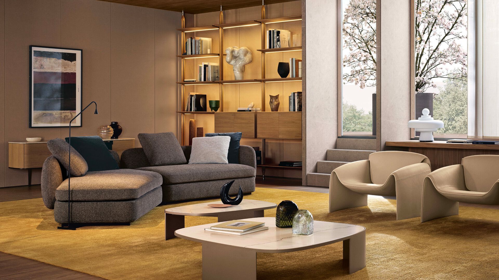 Низкий журнальный столик для гостиной Poliform KOISHI ARCH-00053869 - Вид №1