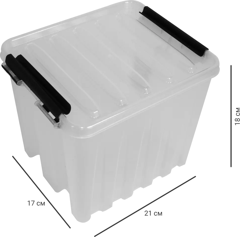 ROX BOX Прозрачный контейнер 4.5 л с герметичной крышкой 16449304