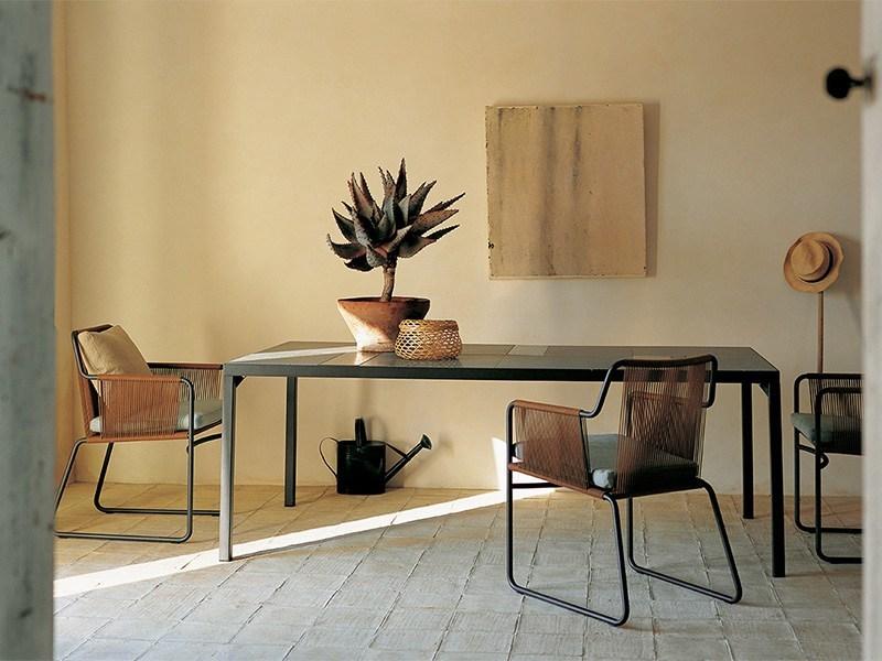 RODA Садовый стул на санках из нержавеющей стали с подлокотниками Harp sun-id-1449716 - Вид №10