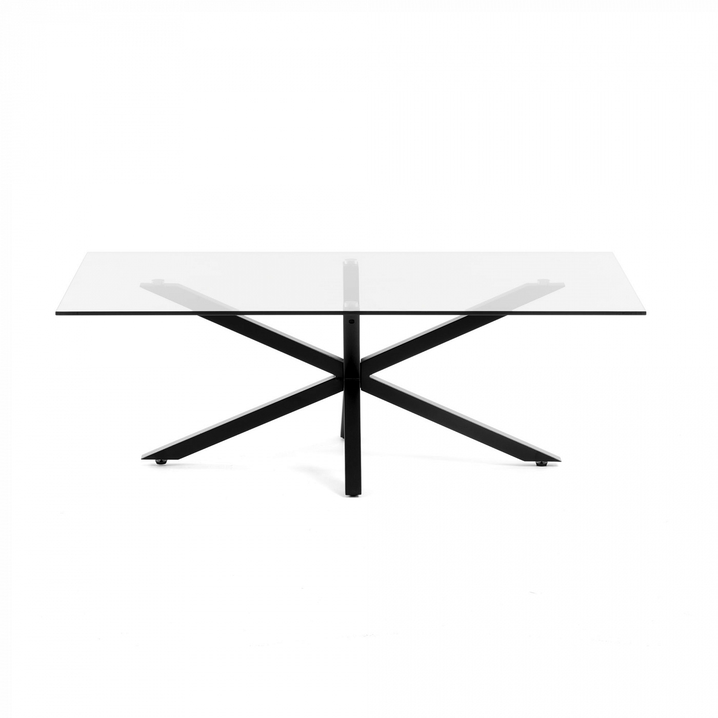 071076 Стол журнальный черный металл La Forma Argon  - Вид №2