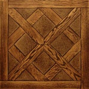 Модульный паркет Da Vinci Модульный паркет с камнем Сенсер Хаус Кинг Браун Дуб Любая на выбор с брашью (Текстурированная) 500х500 мм.