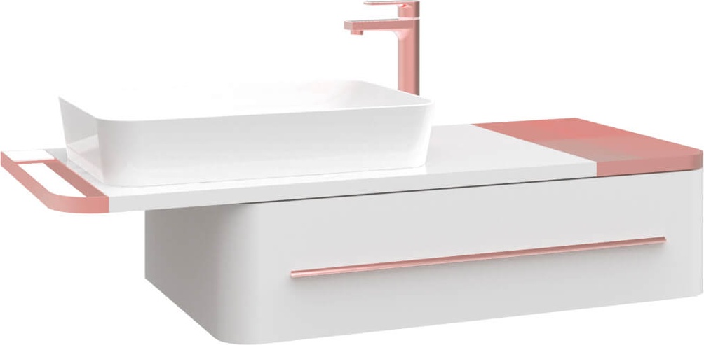 Базовый модуль Angel 120 см - глянцевый белый /AL0120.01.BBR Angel Creavit - Вид №1