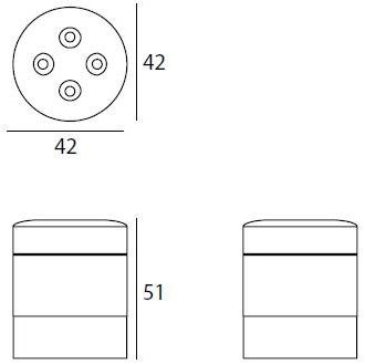 KOKET Круглый пуф из ткани sun-id-1490298 - Вид №2